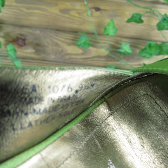 Via Spiga Women's Peep Toe Slingback Green Synthetic Pump 9.5 Gently Used 2025 - Picture 5 of 7